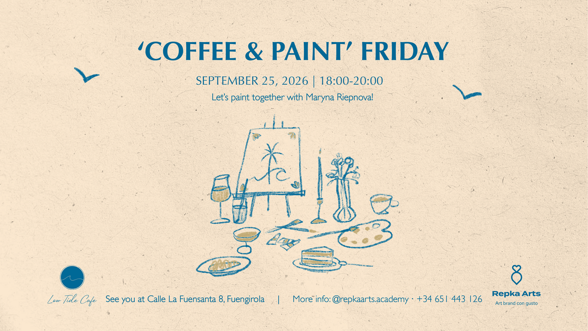 Coffee and Paint | Sep 25 — Low Tide Cafe Fuengirola